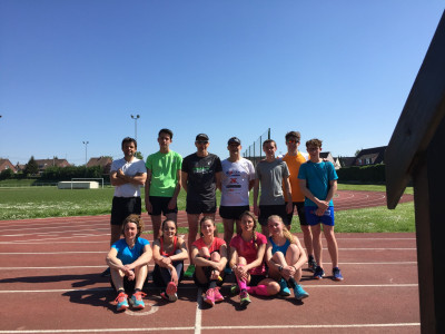 Entrainement CAP 16 x 200 m sur piste.